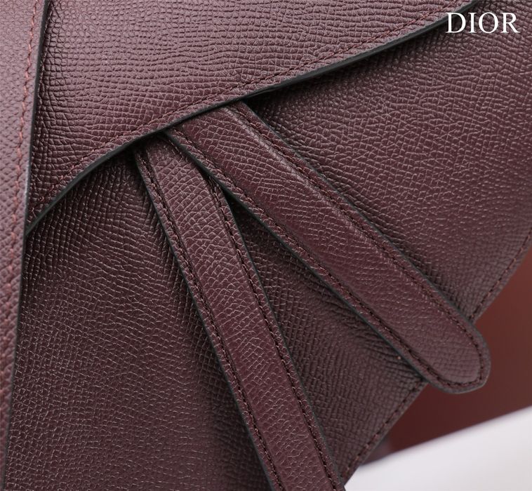 Geanta Chriastian Dior Saddle burgungy, tip Premium