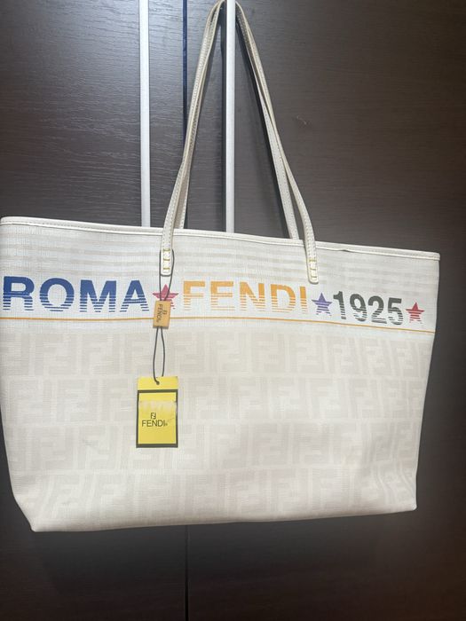Fendi Zucca Roma 1925, сафиано, ест.кожа, оригинална