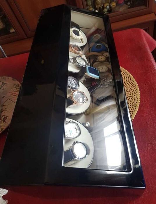 WatchBox Watch Winder 8+9 Spatii Black Piano