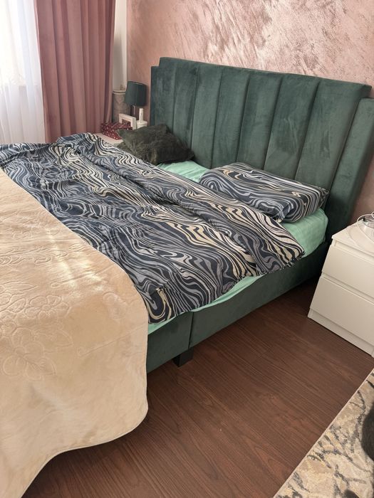 Set pat matrimonial, veioze si scaun