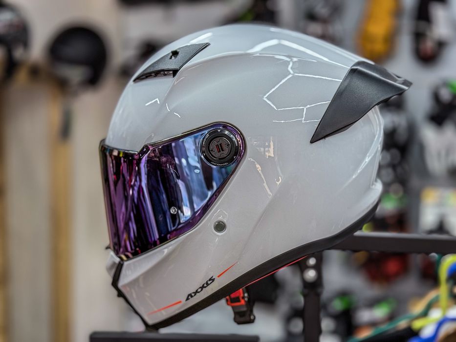 Casca Moto Axxis Fenix Alb Lucios