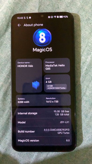 Vând honor X6b 128gb