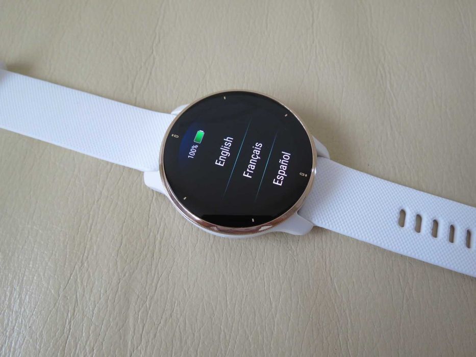 Smartwatch Garmin Venu 2 Plus Music Alb White / Rose Gold - Nou !!