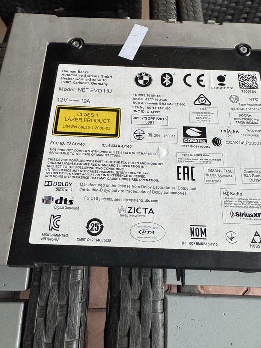 Nbt evo display touch screen pt bmw g30 g31 g32 g11 g12