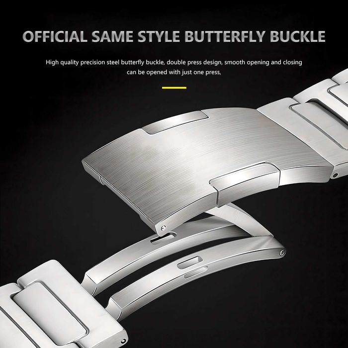 Curea metalica 22mm pentru ceas Huawei Watch 4 Pro titanium grey