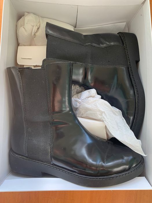 Кожени боти Calvin Klein