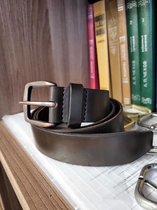 Кожаный ремень.ручная работа.