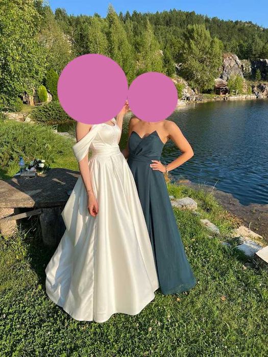 Официална рокля - зелена