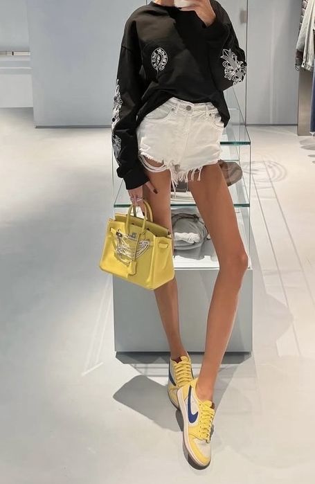 Nike jordan travis scott canary обувки