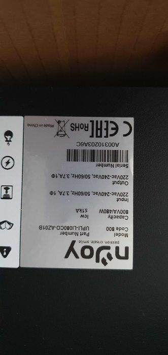 UPS NJoy Code 800 putere 480W