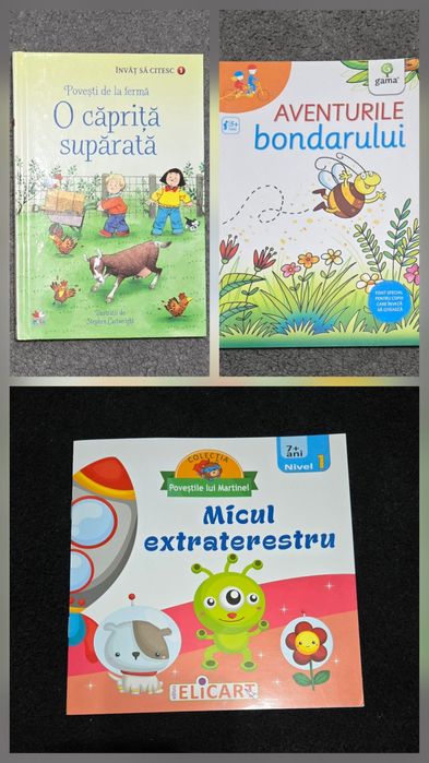 Lot 3 cărticele pt.copiii care învăță să citească (6-7 ani) - NOI
