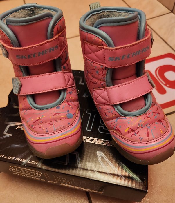 Ghete fetita Skechers cu luminite masura 25