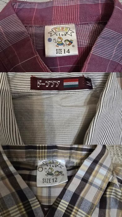 Camasi copii, marime 12, 14 ani, marime M, 3 camasi- 30 lei.