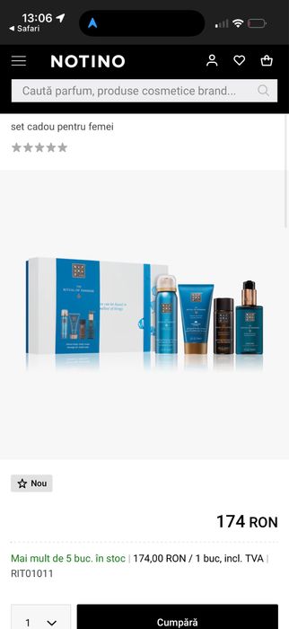 Set dama Rituals nou