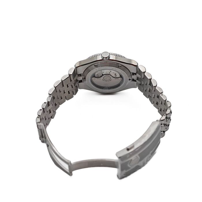 San Martin SN0148-GB Integrated Bracelet Green Dial