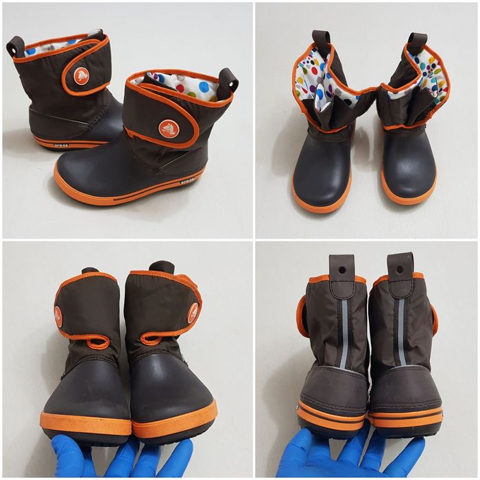 Ghete toamnă și iarnă CROCS Crocband II.5 Gust Boot Espresso nr 34, 35