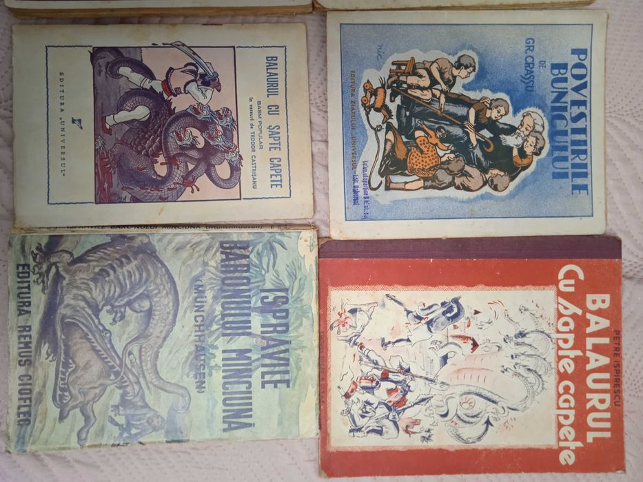 Carti copii vechi, anii 1942 - 1943, cu ilustratii.