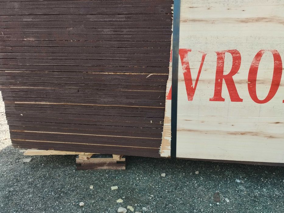 Кофражни платна - трислойни жълти 27мм, кофражен шперплат