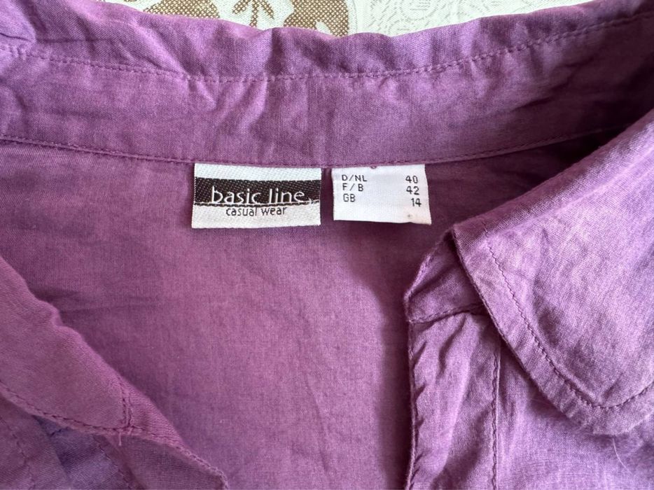 фиолетовая рубашка