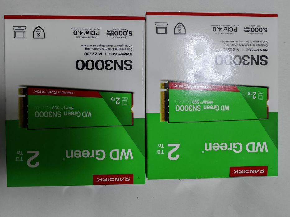 Vând SSD Western Digital Green SN3000 NVMe SSD, 2T