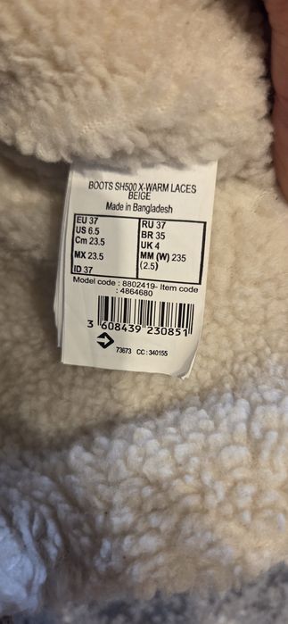 Ghete fete Decathlon nr.37