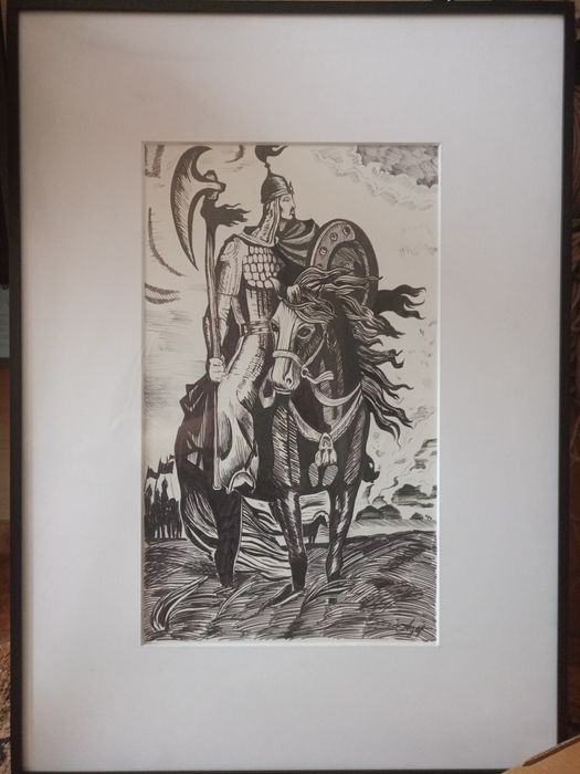 картина  чёрно-белая