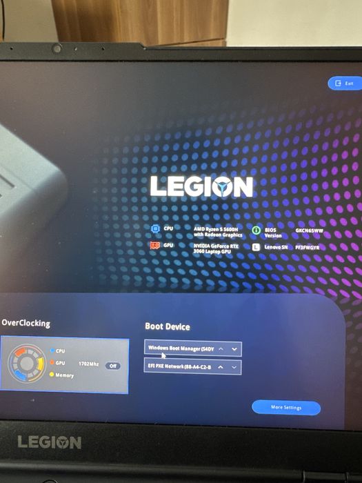 Laptop gaming lenovo legion 5