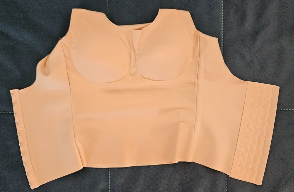 Bustiera tip corset culoare bej