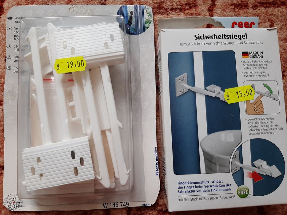 Siguranțe pt uși și dulapuri / geamuri - copii