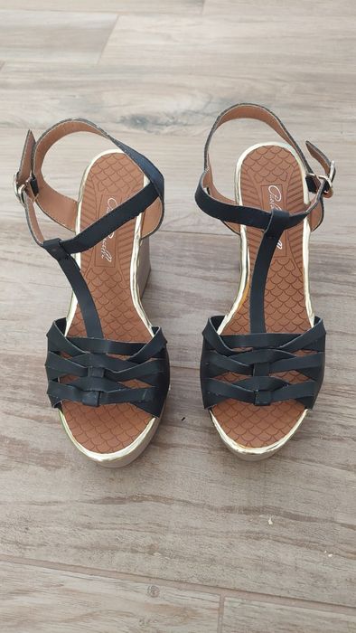 Дамски сандали платформа 37 / Обувки с нисък ток 38