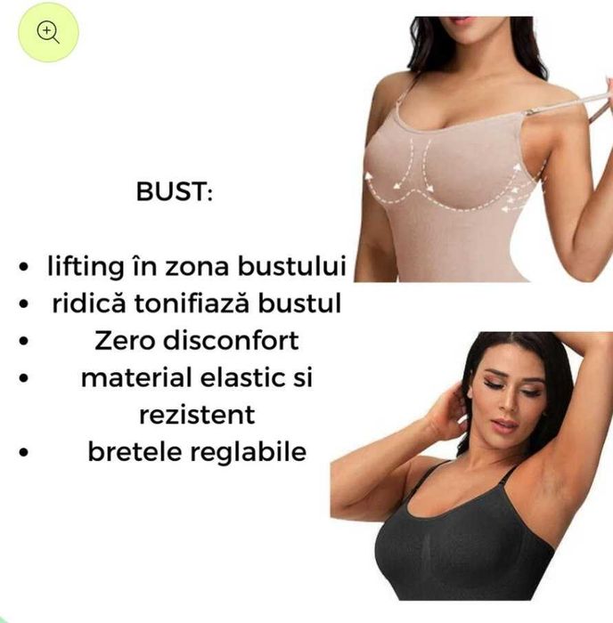 Body modelator M-L fara cusaturi DWP fitness