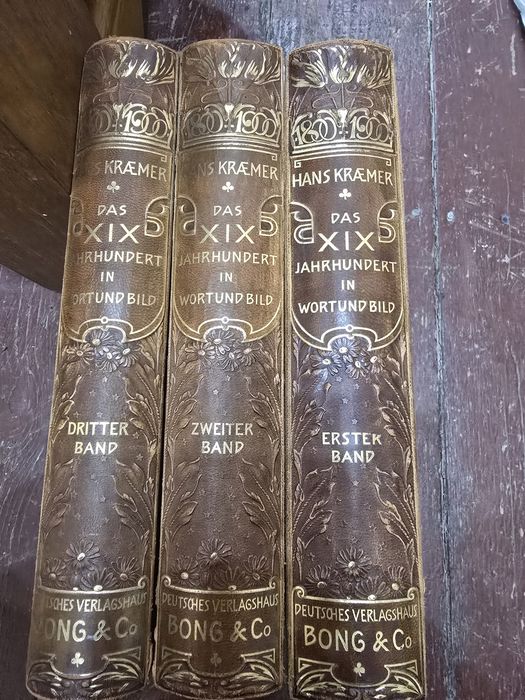 Set cărți rare „Das XIX Jahrhundert in Wort und Bild” de Hans Krämer