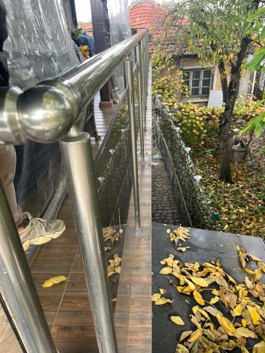 Парапет алуминий със стъкло