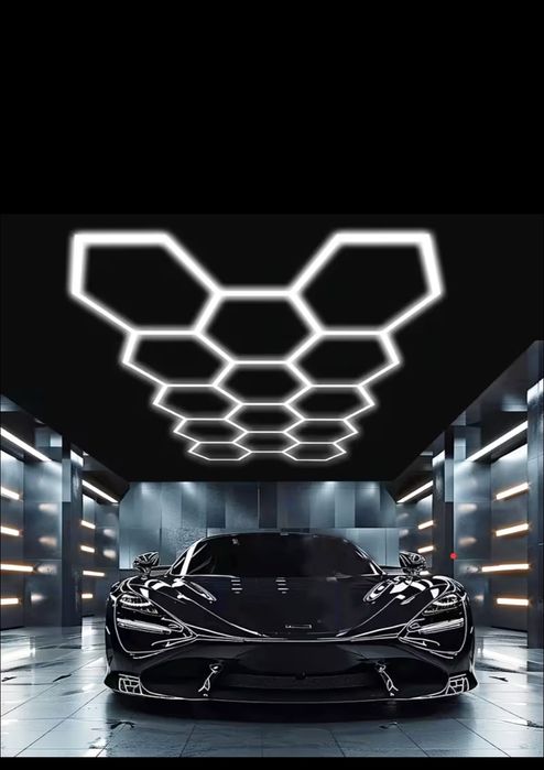 Iluminat led 14 hexagoane