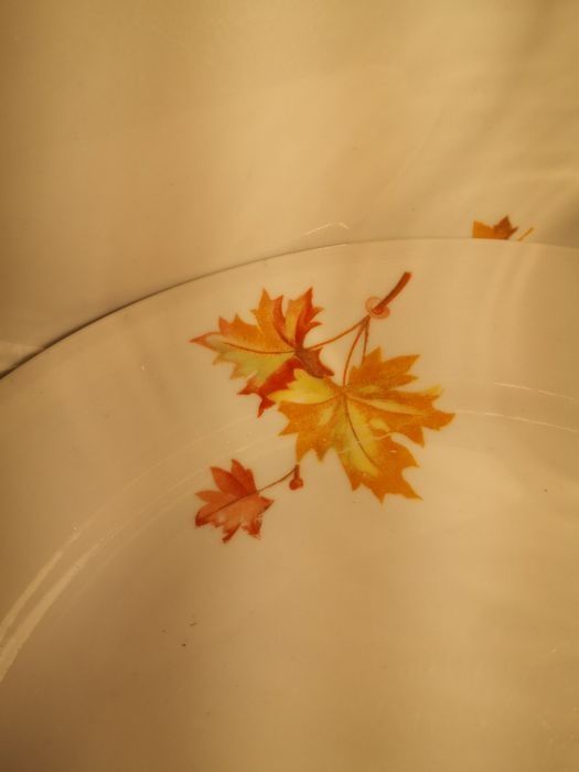 Тарелки. Дулево. Кленовый лист. Из СССР. Ретро.