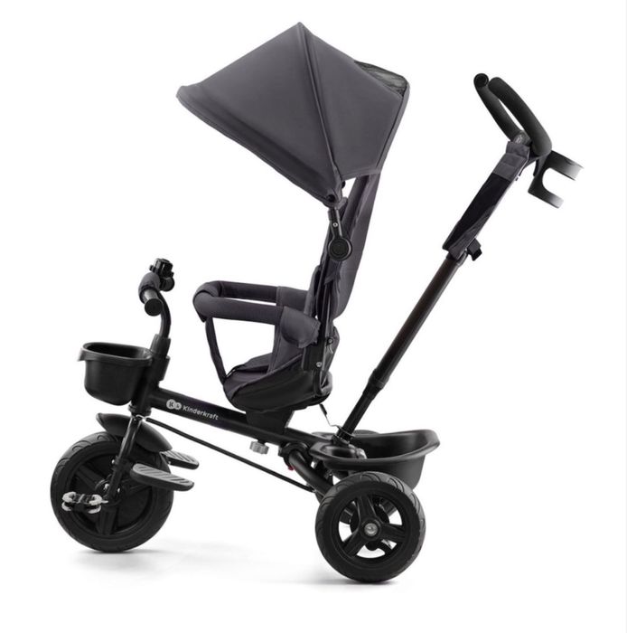 Tricicleta cu functie de carucior, Kinderkraft, Negru