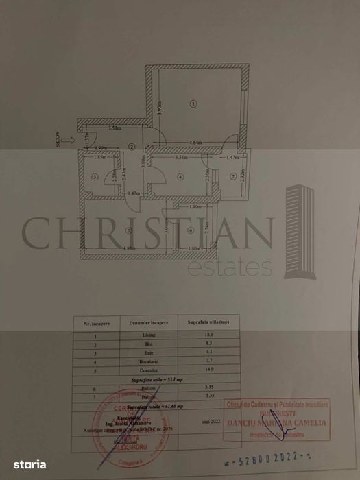 Apartament 2 Camere - Trinity Residence 2022 - Parcare Sub