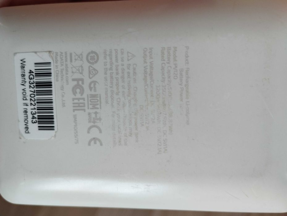 Acumulator ADATA pentru încărcare telefon