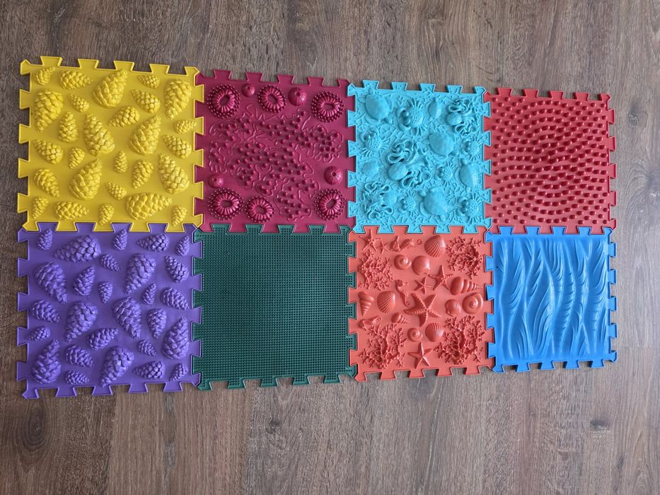 Covoraș ortopedic  Puzzle "Mix" 8 elemente