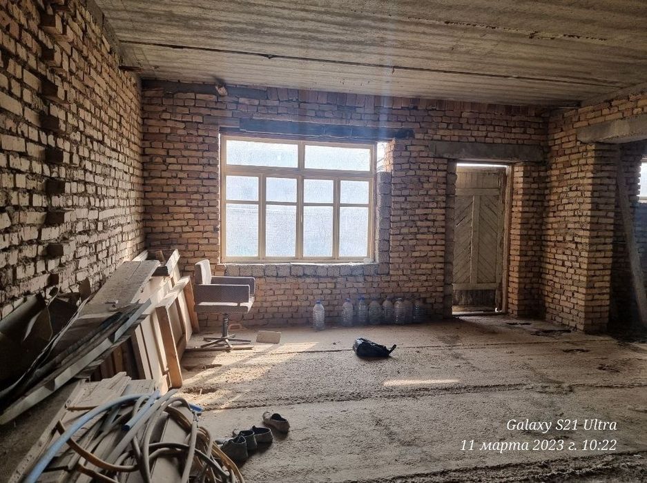 Продаётся участок 6 соток 6 комнат коробка