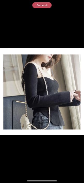 Лонгслив черный