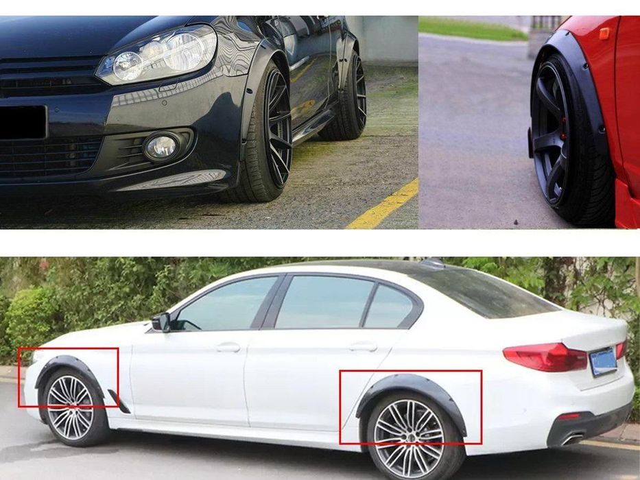 раздувки,разширители,вежди за калници  pvc предни + задни  4 броя ...