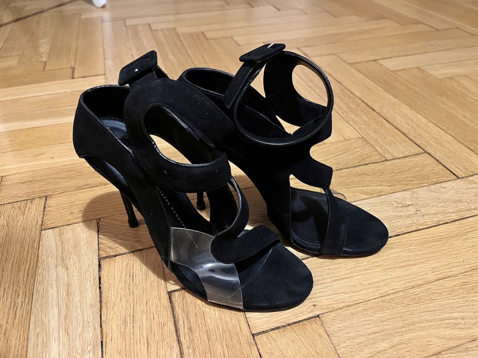 Sandale Giuseppe Zanotti Mistico Wavy Suede/PVC 38
