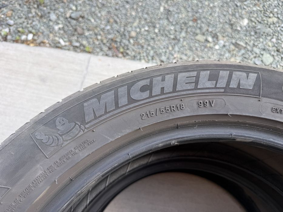 4бр. Летни Гуми С Борд 215/55R/18 -MICHELIN- DOT:2117- 5.0мм+4.1мм *80€ за Комплект*