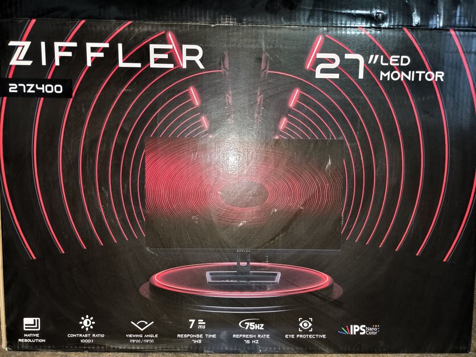 Монитор Ziffler в отличном состоянии без дефектов