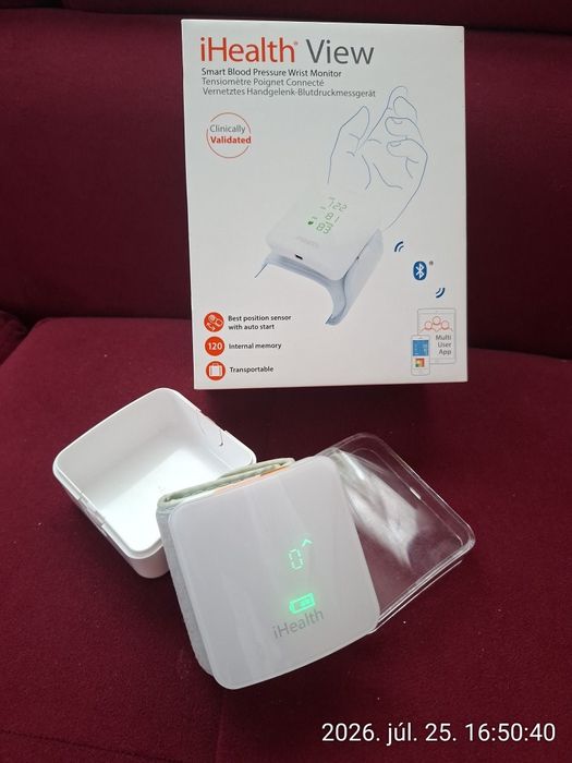 Tensiometru de încheietură iHealth View BP7S cu Bluetooth (ca nou)