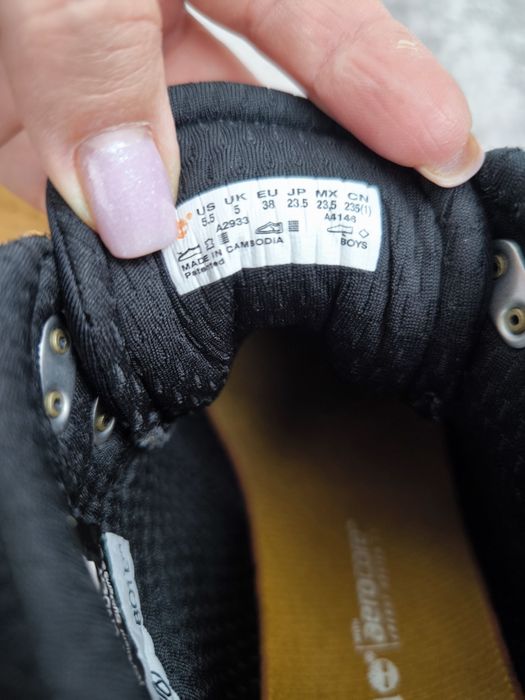 Ghete băiat Timberland aerocore piele nubuc 38