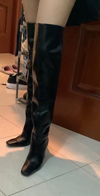 Cizme Peste Genunchi Dama Zara