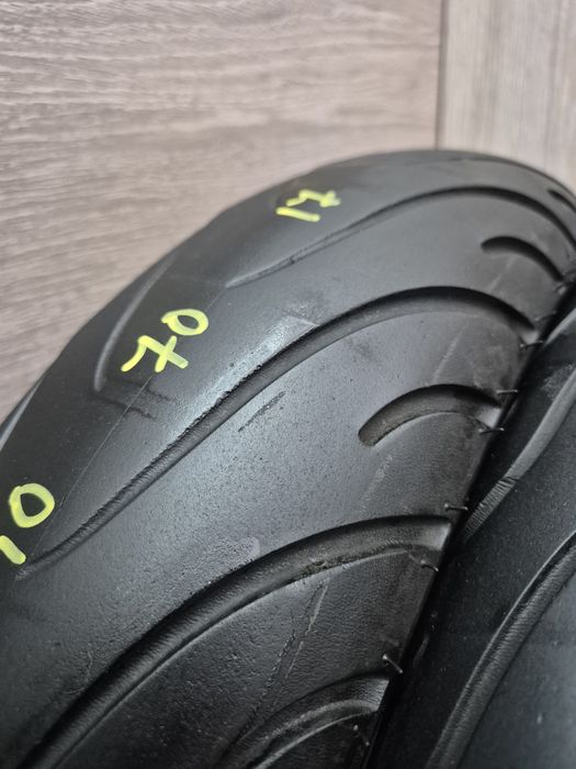 Set anvelope moto 100 80 17 cu 140 70 17 Michelin pilot street dot 4523 2024