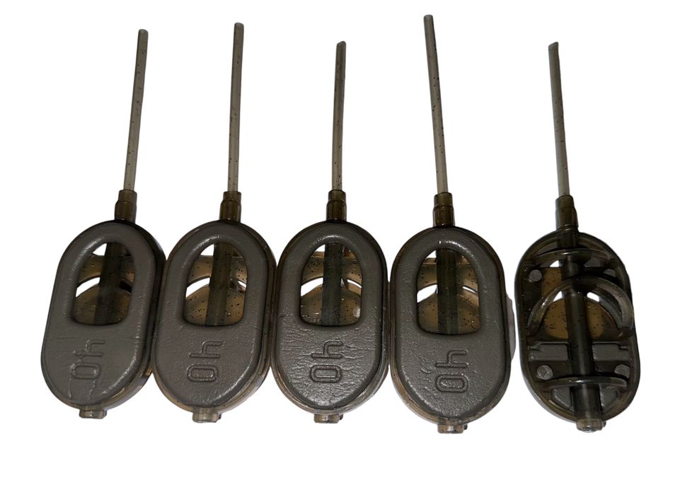 Set 20 momitoare method feeder classic flat L / XL cu tija 70g-80g-100g L / XL